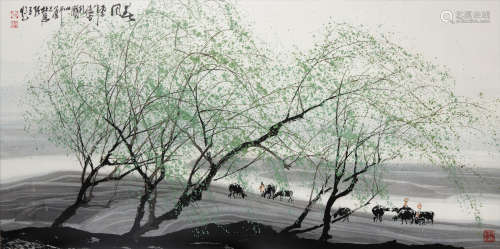 Du Yingqiang (b.1939)  Spring Breeze
