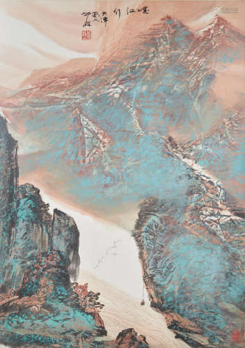 Xiang Zhonglin (b.1948)  Landscape of Three Gorges