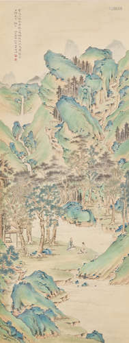 Lu Yifei (1908-1997)  Landscape after Qiu Ying