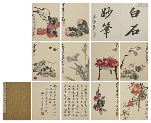 Qi Baishi (1864-1957)  Various Flowers and Fruites