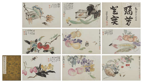 Wang Xuetao (1903-1982)   Flowers and Insects