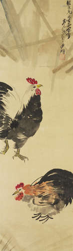 Lin Fengmian (1900-1991)  Two Chickens