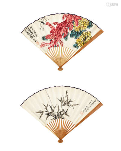 Qi Baishi (1864-1957); Mei Lanfang(1894-1961) Chrysanthemums...