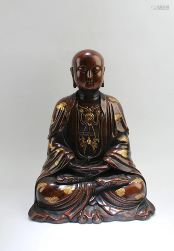 Chinese Gilt Bronze Bodhisattva Statue