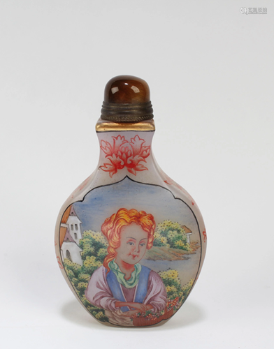 Chinese Peking Glass Snuff Bottle