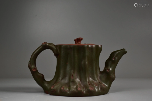 A ZISHA PRUNUS TEAPOT