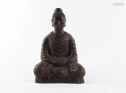 A Gilt Bronze Seated Bodhisattva Statue