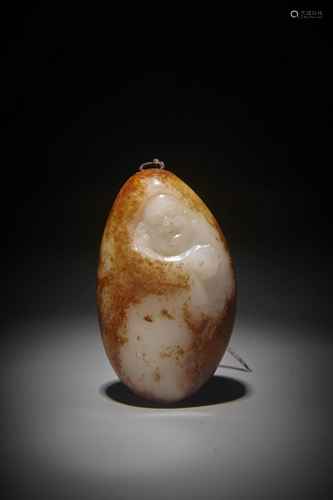 A CHINESE HETIAN JADE MAITREYA