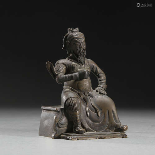 Bronze Guan Gong in Qing Dynasty