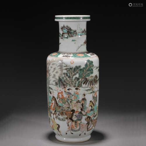 Qing Dynasty figure bottle
