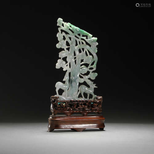 Qing Dynasty, jade screen ornaments