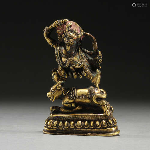 Gilt Bronze Buddha Statue，Qing Dynasty