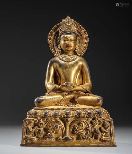 Gilt Bronze Buddha Statue