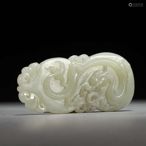 Hetian jade dragon gourds