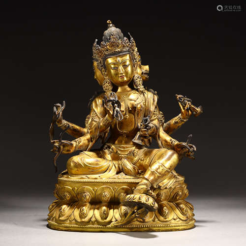 Gilt Bronze Buddha Statue