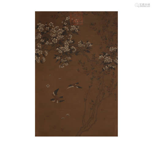 Silk Scroll Zhao Chang: Flowers and birds