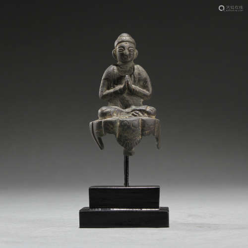 Ancient bronze Buddha