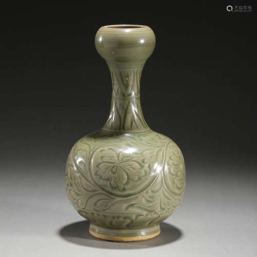 Ancient Yaozhou kiln garlic bottle