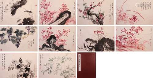 CHINESE INK AND COLOR ALBUM PAINTING