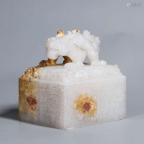 CHINESE WHITE JADE SEAL