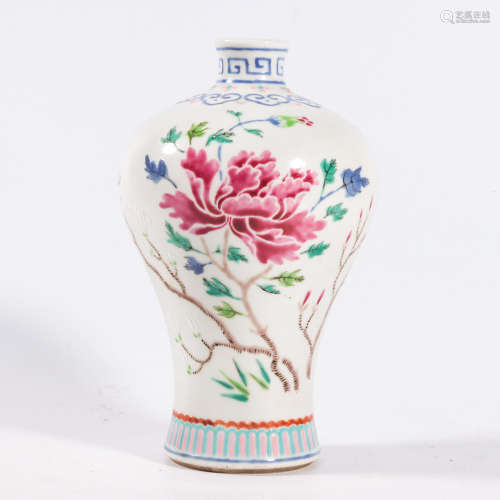 A FALANGCAI ‘FLOWER’ MEIPING VASE