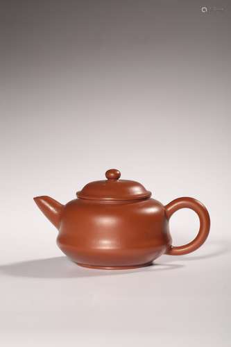 CHINESE YIXING ZISHA TEA POT, MARKED