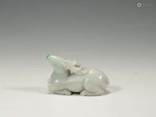 CHINESE JADEITE CARVED DEER