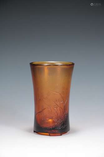 CHINESE PEKING GLASS CUP