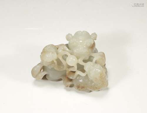 CHINESE CELADON JADE FOOLION GROUP