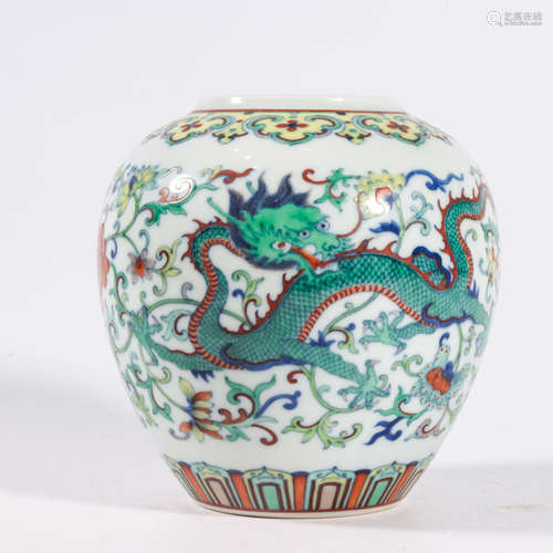 A DOUCAI ‘DRAGON AND PHOENIX’ JAR