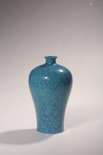 CHINESE ROBIN'S EGG GLAZED MEIPING VASE