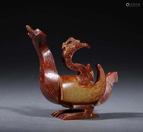 A WESTERN ZHOU DYNASTY DUCK CINNABAR