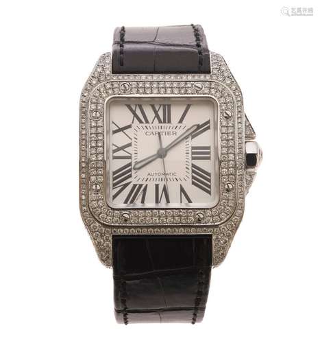 CARTIER -Santos Dumont 100 Extra Large - MONTRE bracelet en ...