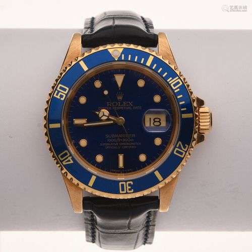 ROLEX SubmarinerDate - Référence 16618 LB Série E868XXX . Ve...