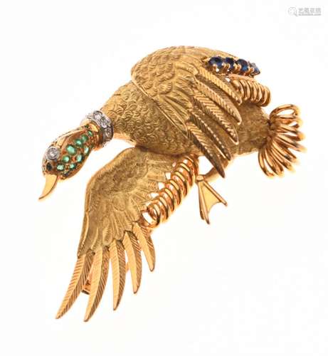 HERMES par Georges LENFANT - BROCHE, CLIP de revers 