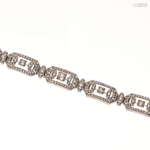 Très beau BRACELET époque Art Déco vers 1930 en platine 850/...