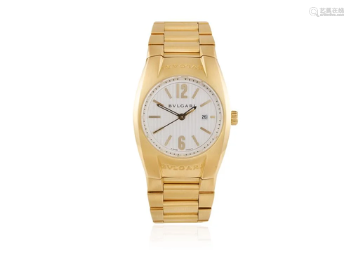 AN 18K GOLD 'ERGON' BRACELET WATCH, BY BULGARI The