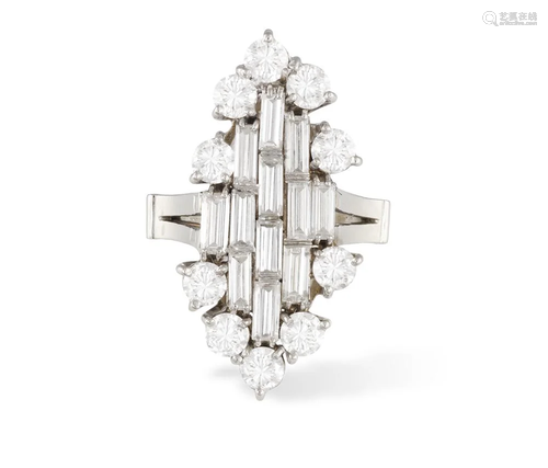 A DIAMOND DRESS RING, BY DIETER BRETTERBAUER, CIRCA