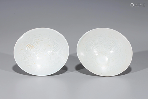 Pair of Chinese Song Style Bowls