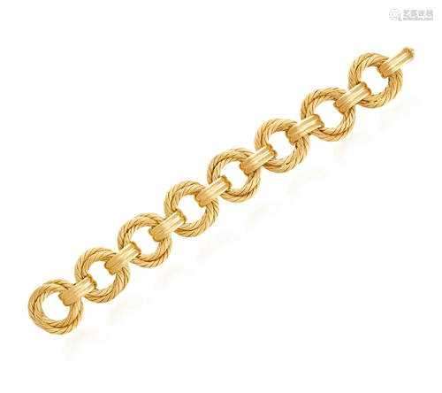 A GOLD BRACELET, BY CARLO WEINGRILL, CIRCA 1960