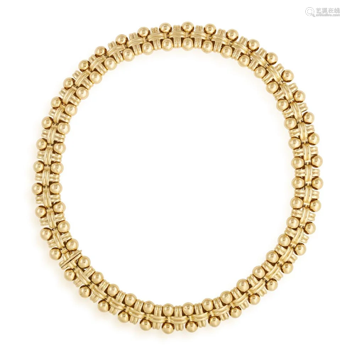 A GOLD COLLAR NECKLACE, BY BOUCHERON The continuous