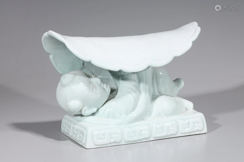 Chinese White Glazed Song Style Pillow