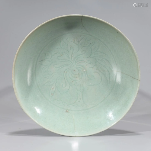 17th Century Chinese Celadon Dish