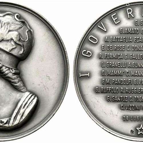 GOVERNO GORIA. Médaille 1987 Ag (51,03 g - 50 mm).