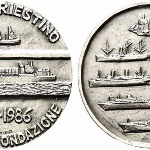 TRIESTE. Lloyd Triestino. Médaille 1986. 150° anniversaires ...