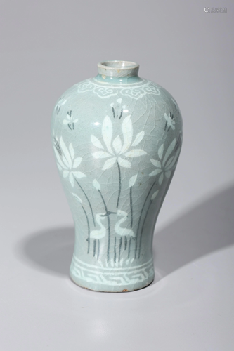 Korean Celadon Glazed Vase