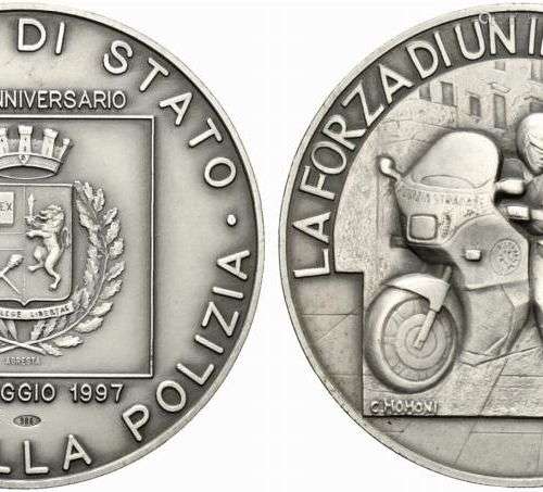 POLIZIA DI STATO. Medaglia Festa della Polizia 30 maggio 199...