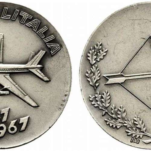 ALITALIE. Médaille Vent'anni della compagnia aerea 1947-1967...