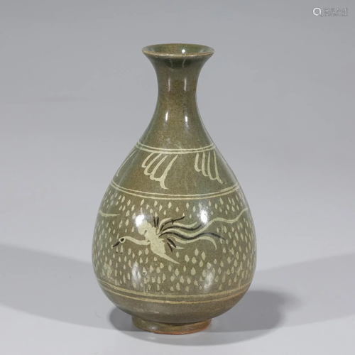 Korean Celadon Glazed Vase