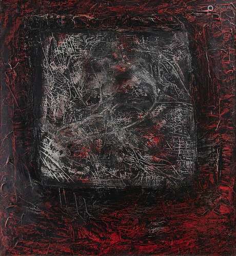 KENICHI TOMINAGA (1937)Antique Red, 1986Huile et acrylique s...